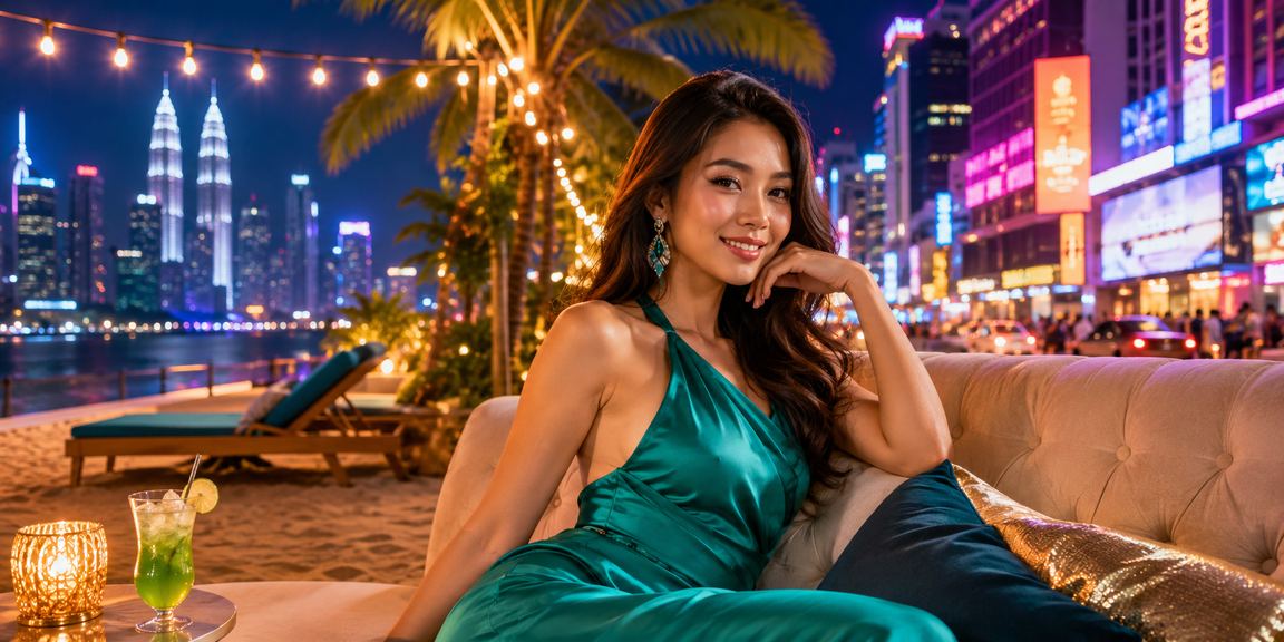 Pengguna di Kuala Lumpur menikmati pengalaman kasino dalam talian melalui peranti mudah alih dengan antara muka yang bersih